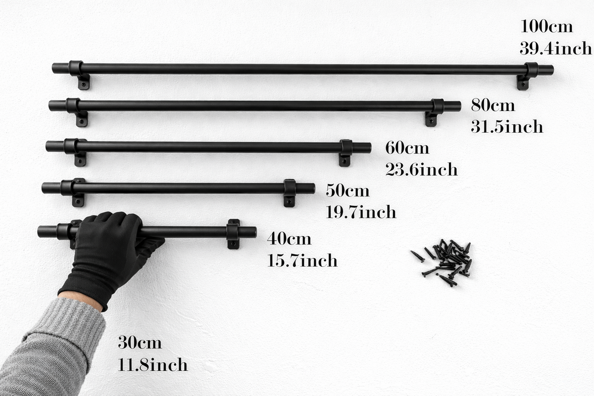 wrought iron pull handle wall mounted