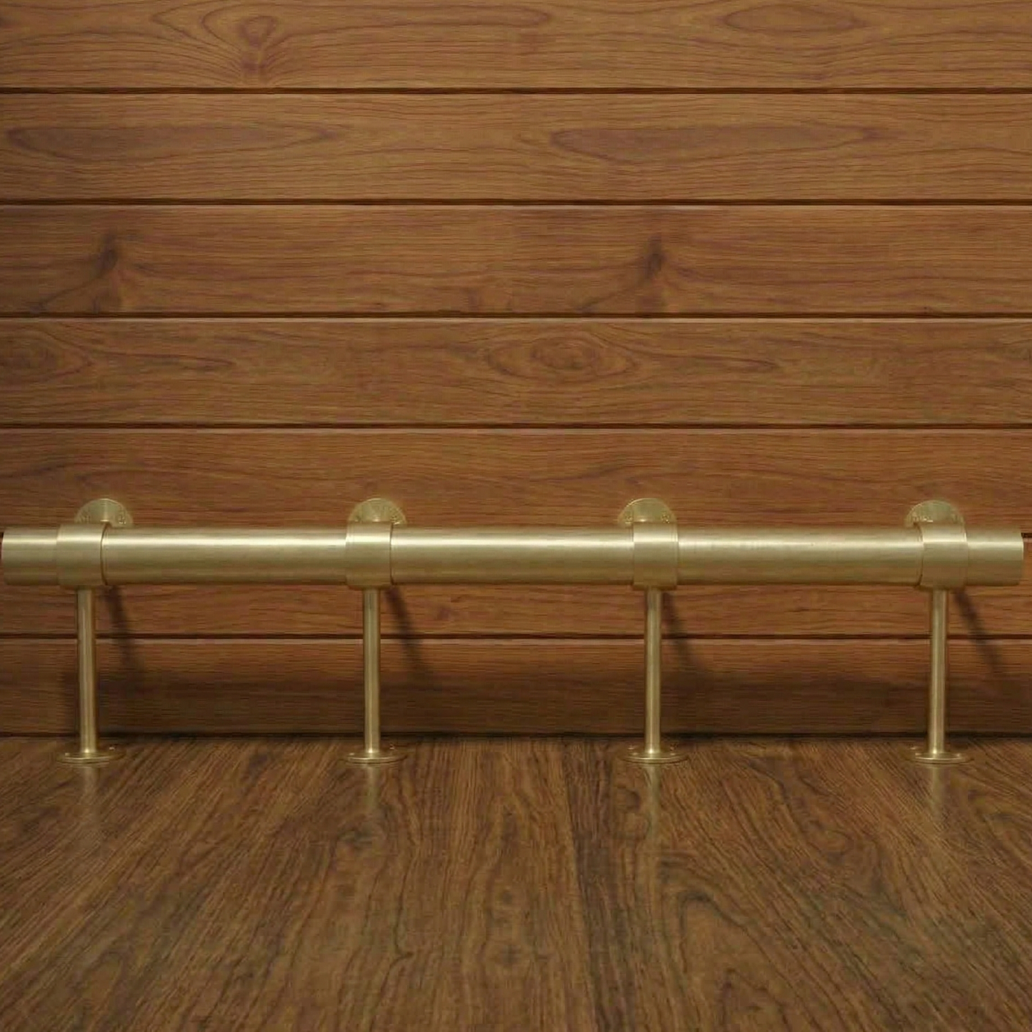 brass foot rail luxury bar interior