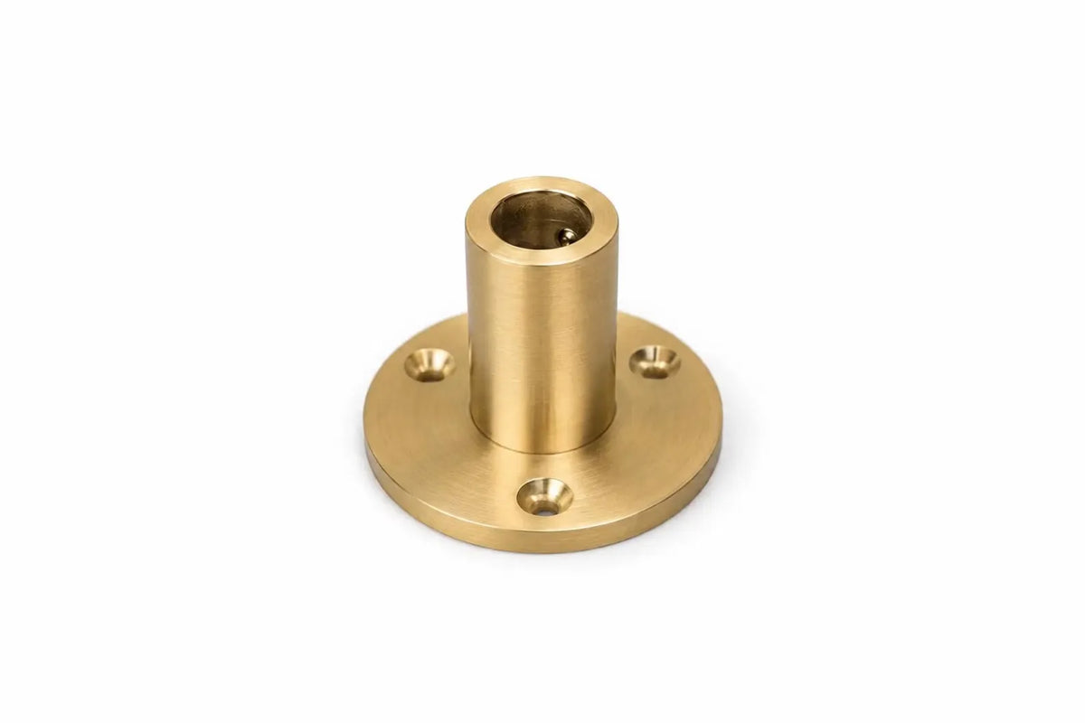 Solid Brass Wall Mounted Shelf Rail | Kitchen Shelving & Brass Hardware