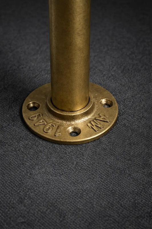 Solid Brass Pipe Legs – Industrial Wall-Mounted Furniture Legs