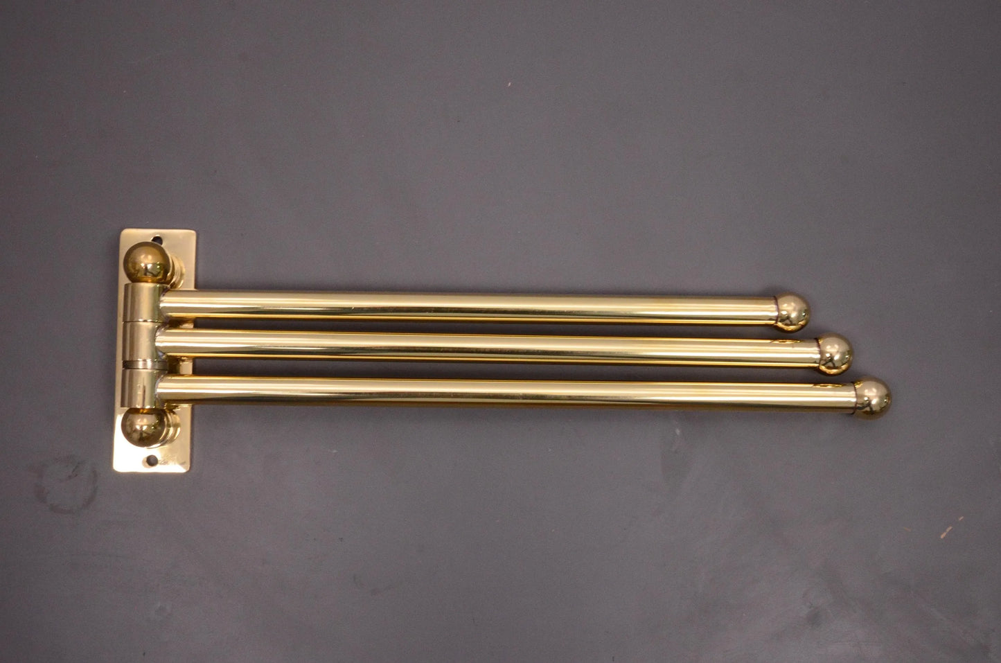 unlacquered brass towel rack modern bathroom