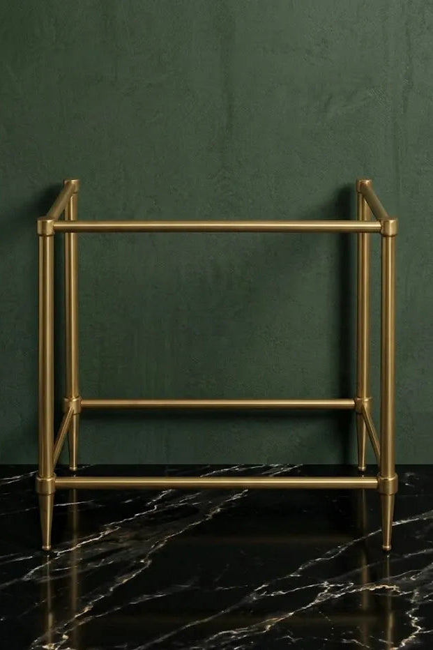 brass console sink legs luxury vanity frame