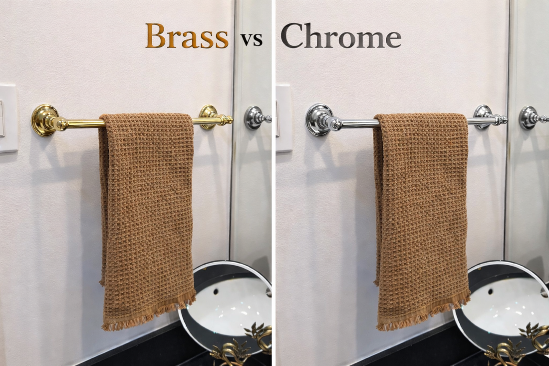 Brass vs Chrome in Bathrooms