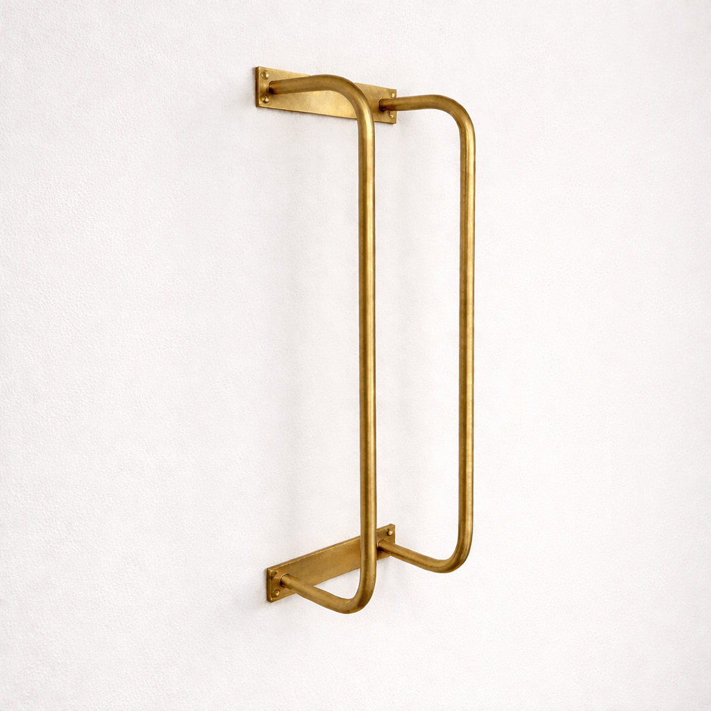 solid brass towel organizer bathroom styling
