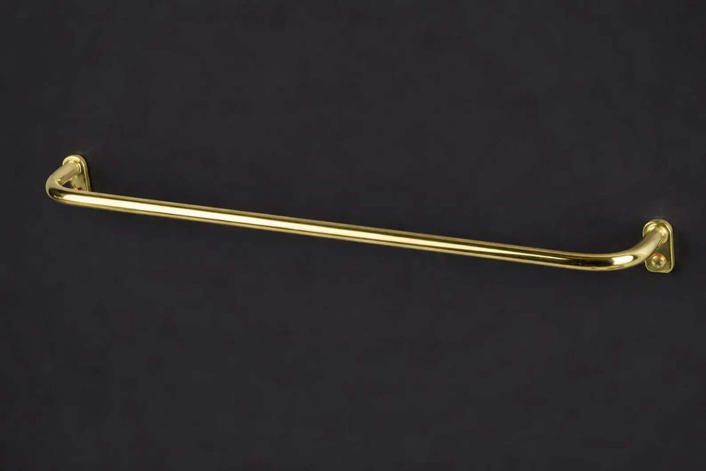 solid brass cafe curtain rod french return