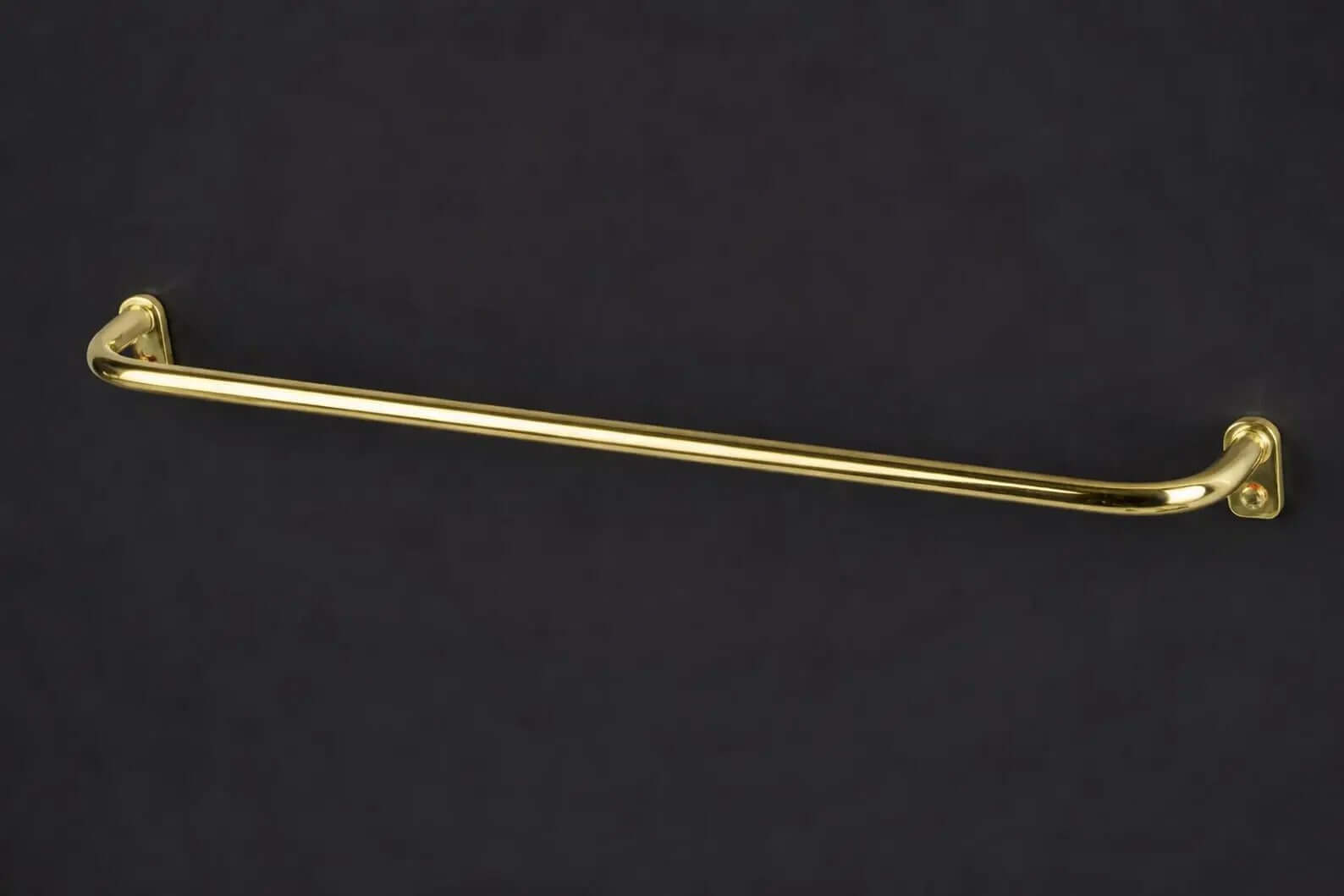 solid brass cafe curtain rod french return