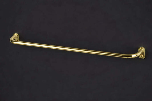 solid brass cafe curtain rod french return