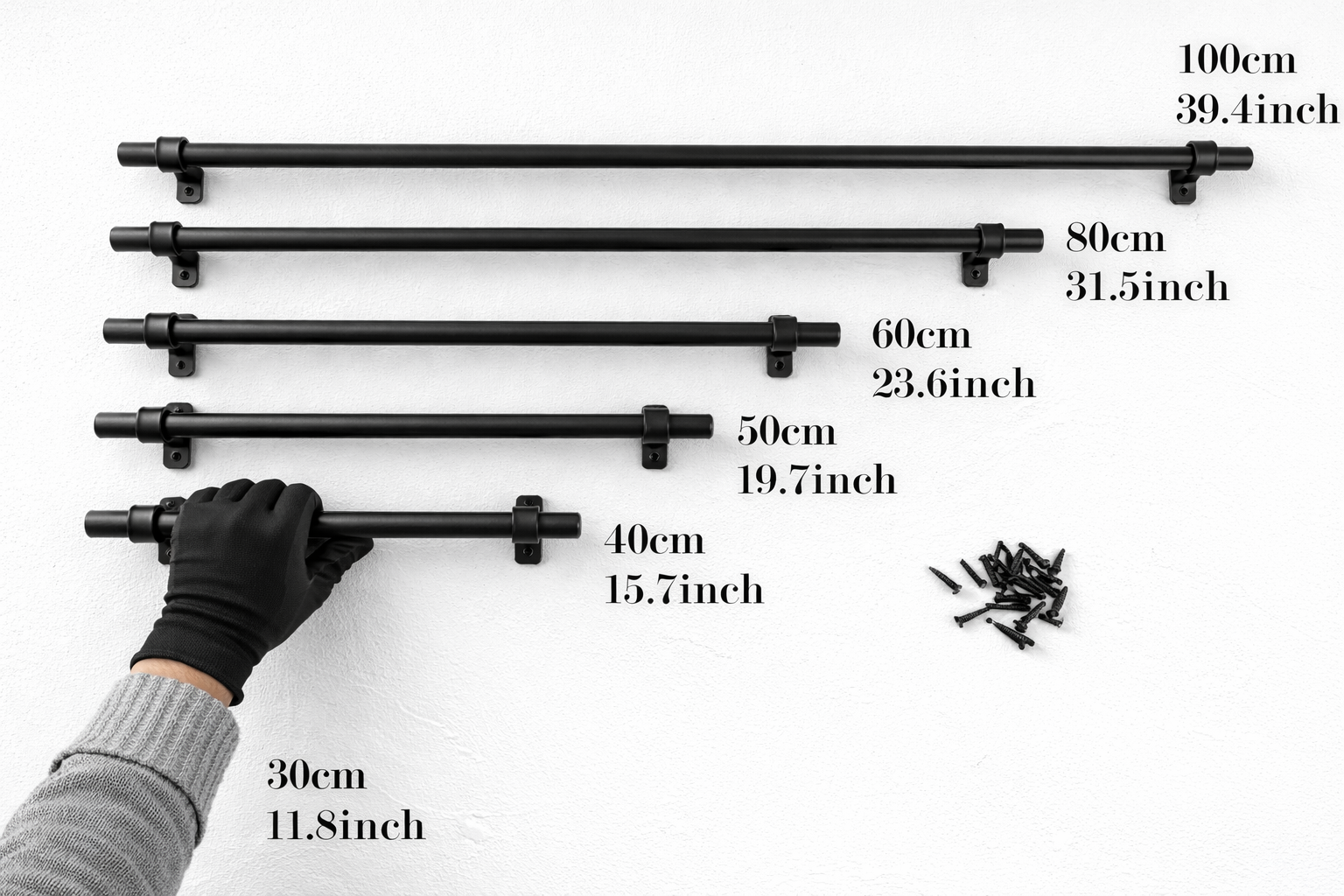 wrought iron pull handle wall mounted
