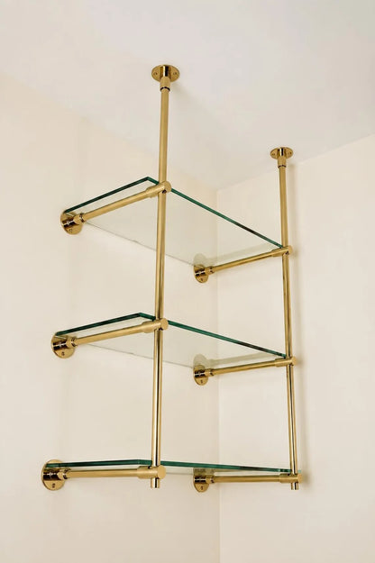 Brass Bistro Shelf, Wall & Ceiling Mount Shelves