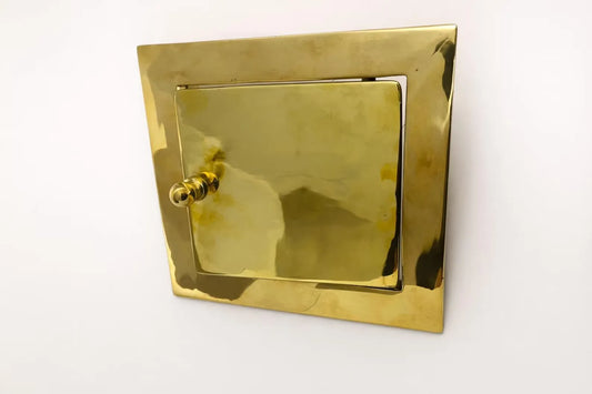 solid brass recessed toilet paper holder with cover