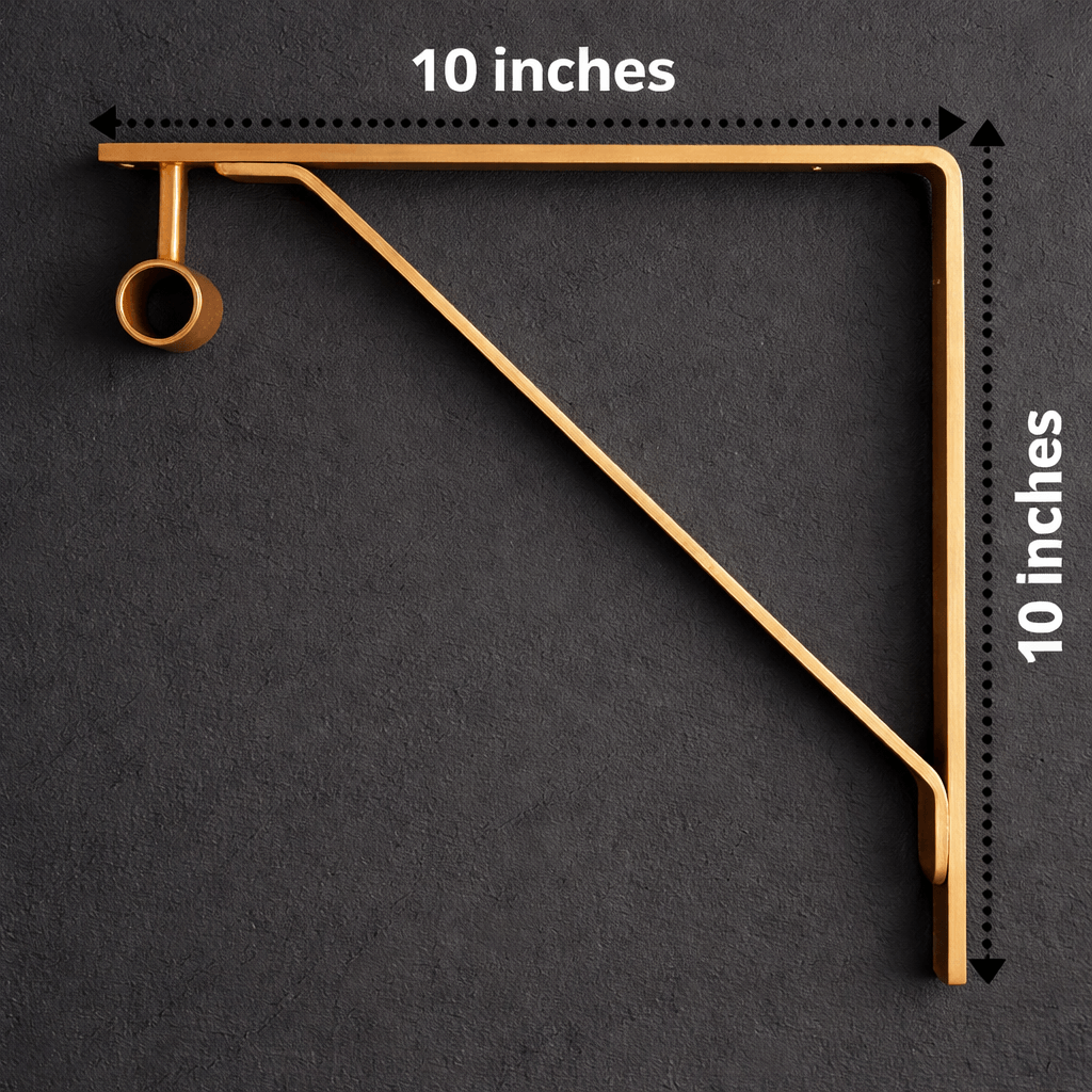 brass clothing rod minimalist design