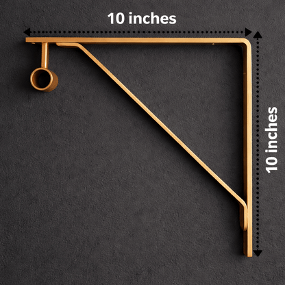 brass clothing rod minimalist design