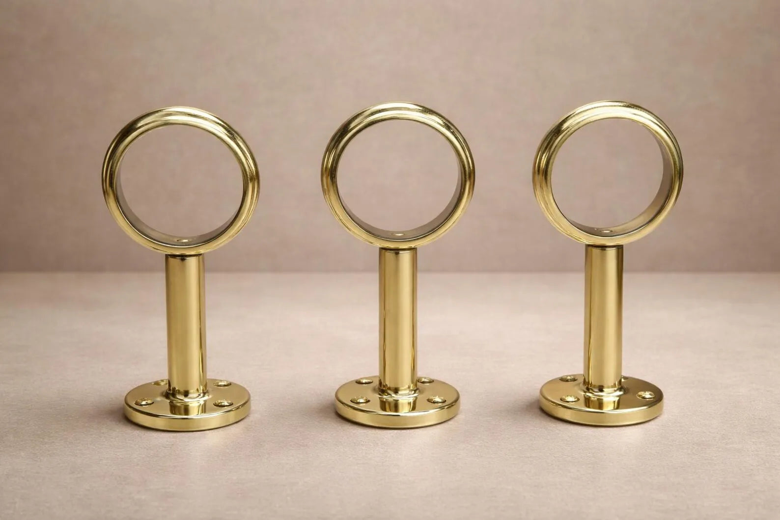 brass bar foot rail unlacquered finish