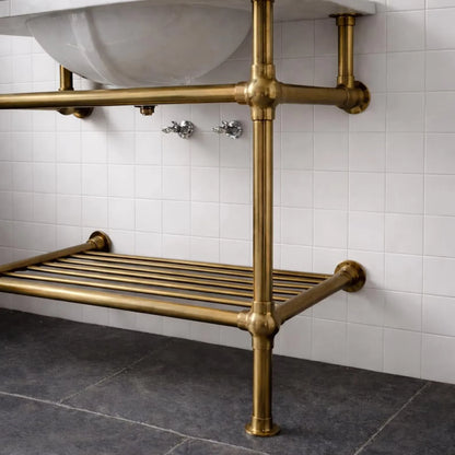 solid brass washstand frame bathroom styling