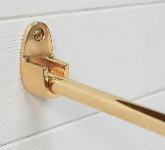 cafe curtain rod inside mount 16mm slim brass rod