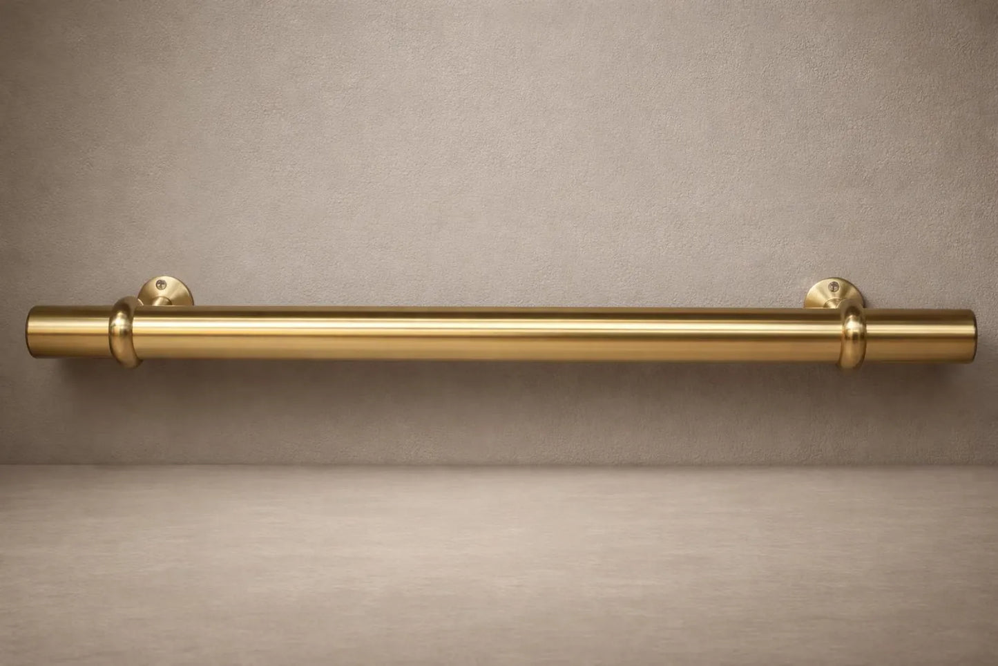 solid brass counter foot rest installation