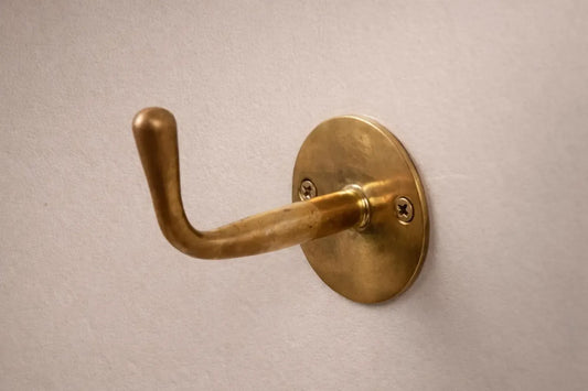 solid brass wall hook bathroom styling