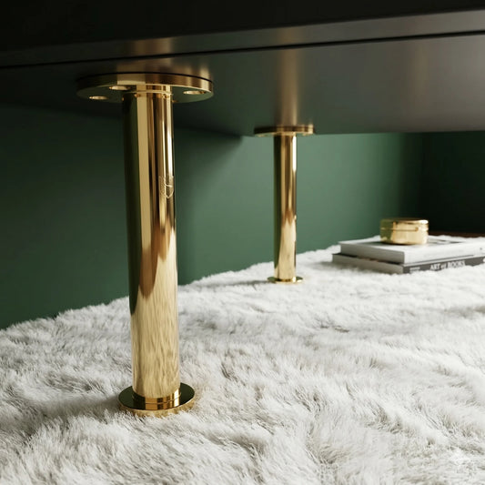 Polished brass Furniture Legs, Solid brass Cabinet Stands