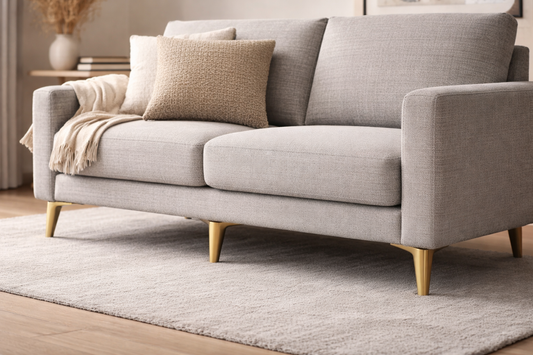 Brass Furniture Legs, Premium Tapered Brass Legs for Sofa, Bed & Chair