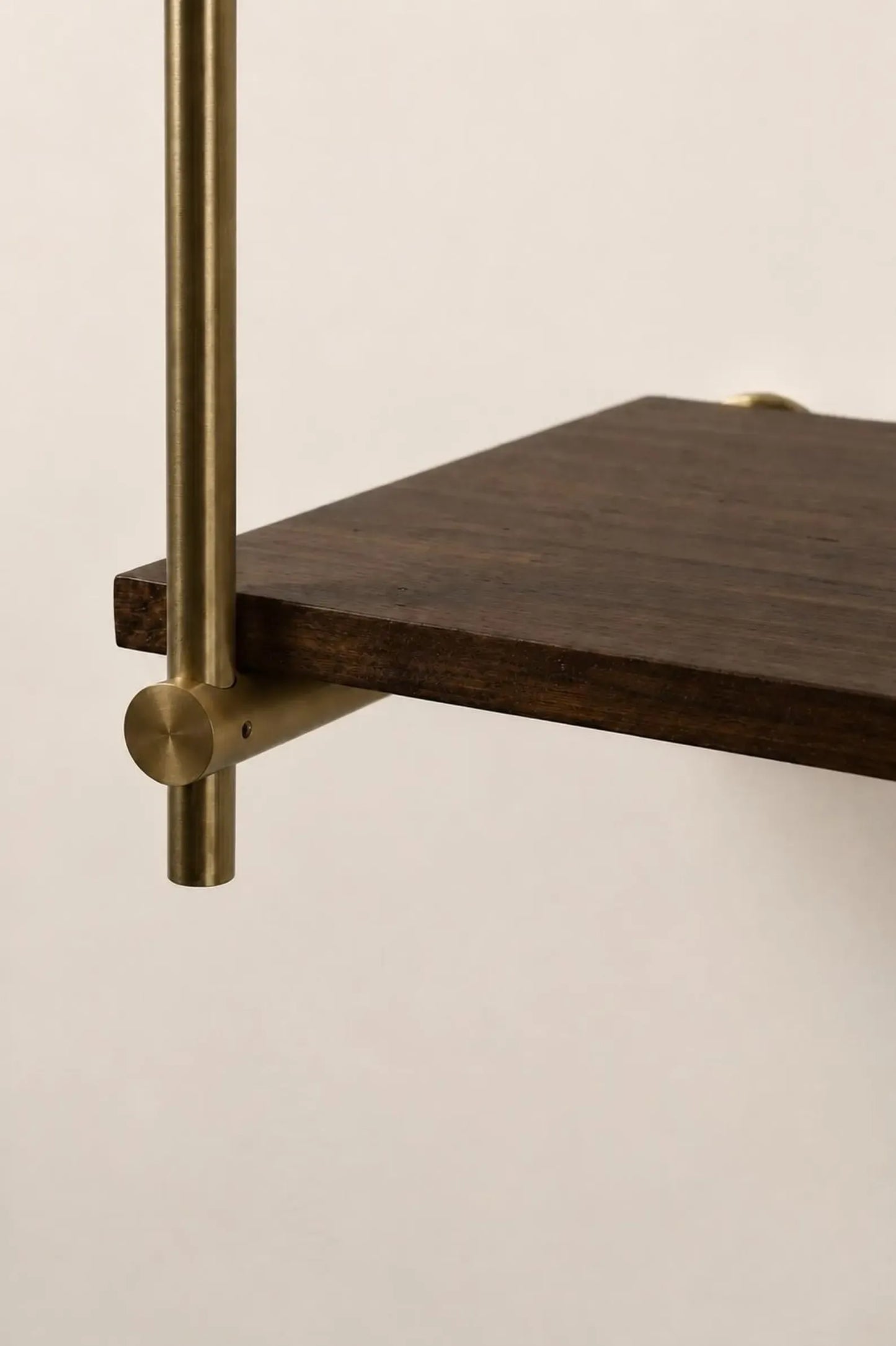 Brass Ceiling Mounted Shef rail | 3-Tier Bar & Kitchen Shelf