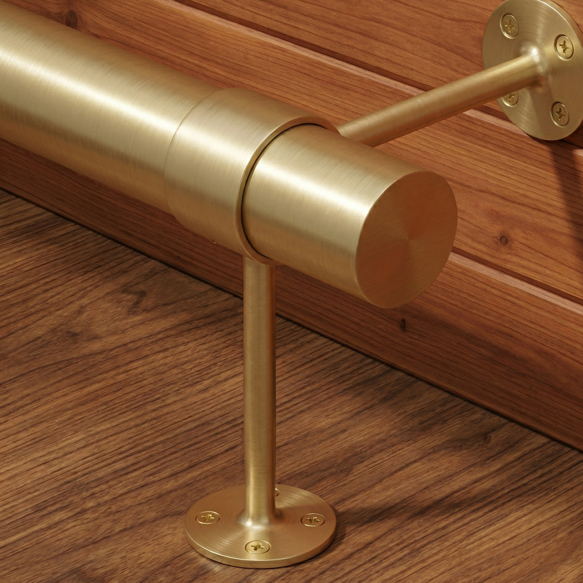 brass rail for home bar setup