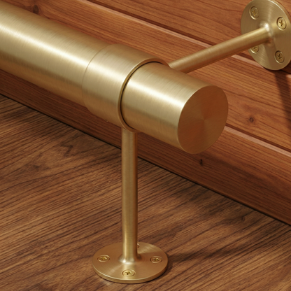 brass rail for home bar setup