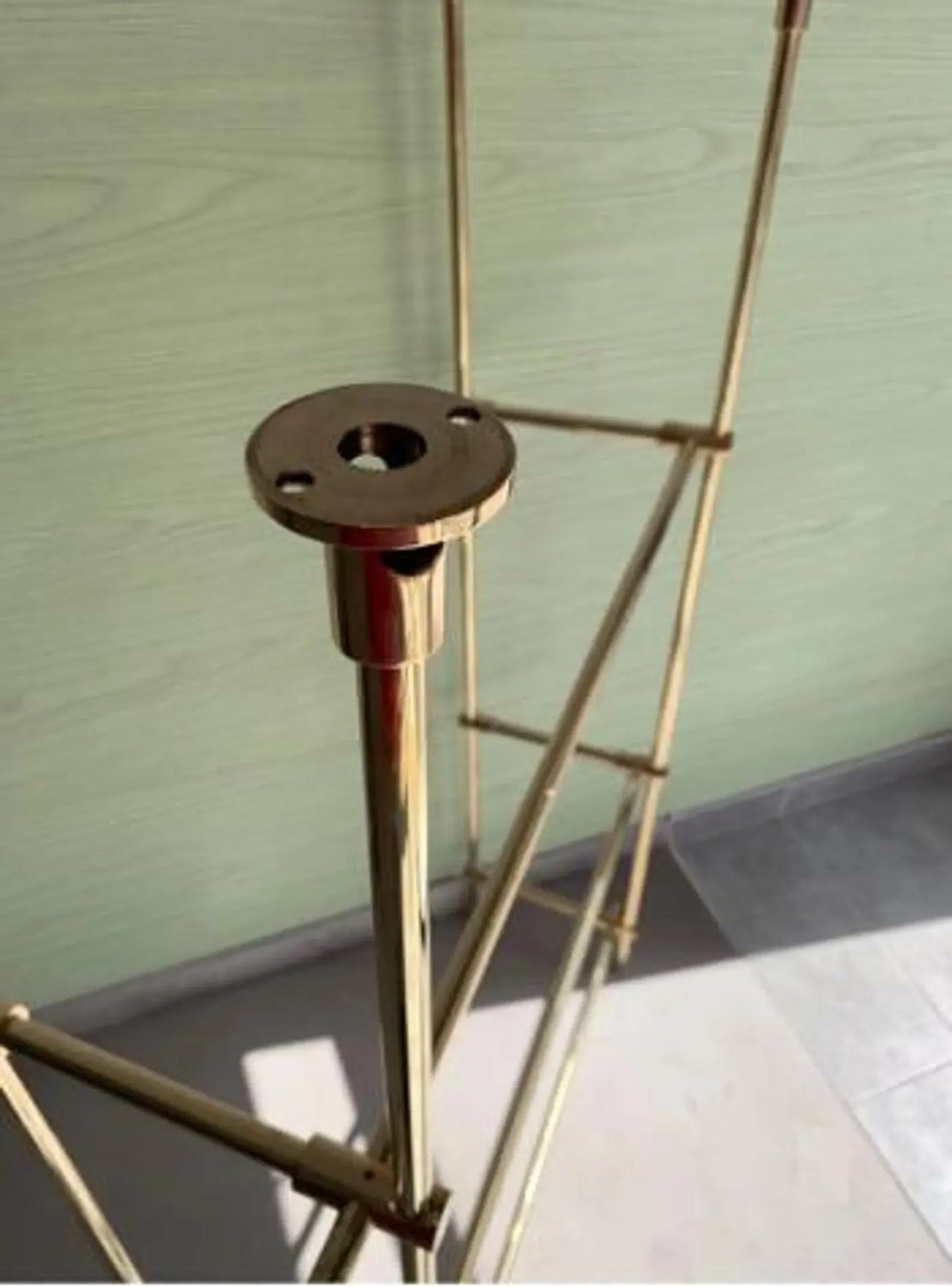 Brass Shelf Rails With Glass Shelves