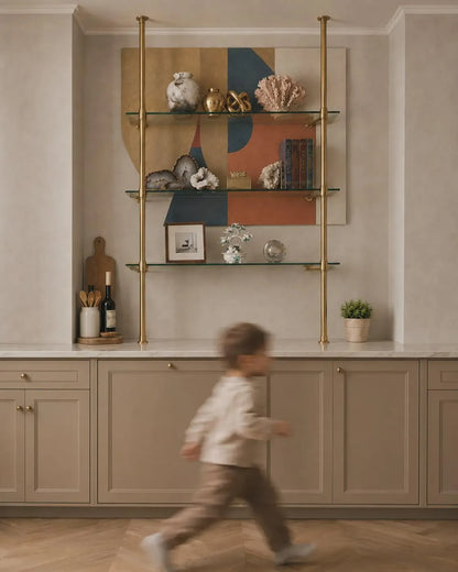 Bistro Ceiling Mounted Shelving | 3-Tier Bar & Kitchen Shelf