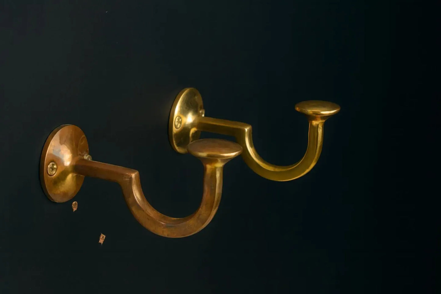 brass coat hook handmade craftsmanship