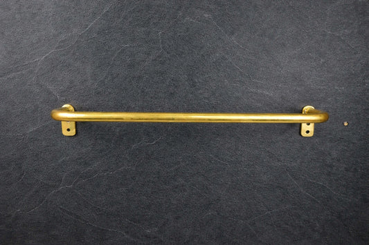 brass curtain rod with rings french return