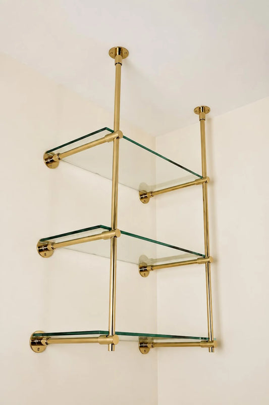 Brass Bistro Shelf, Wall & Ceiling Mount Shelves