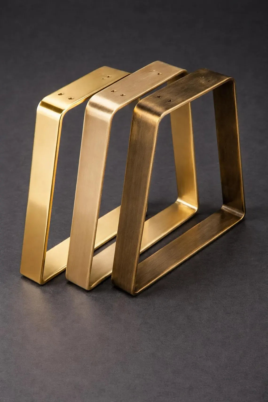 Solid Brass Table Leg, Heavy Duty Furniture Base, Modern Design