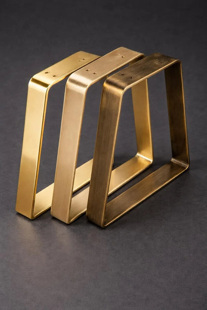 Solid Brass Table Leg, Heavy Duty Furniture Base, Modern Design