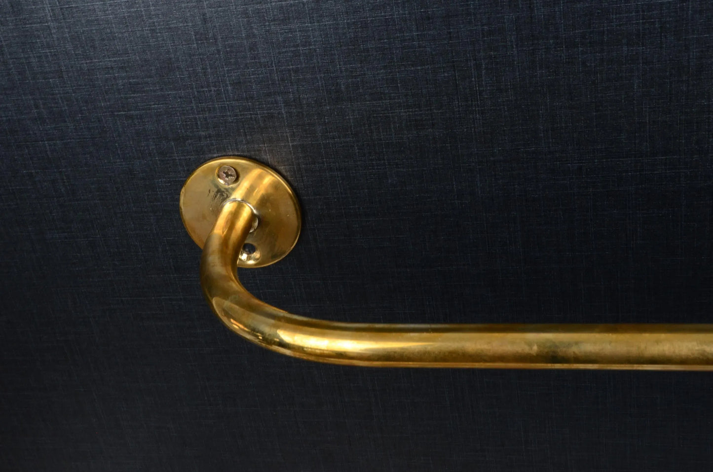 solid brass curtain rod french return design