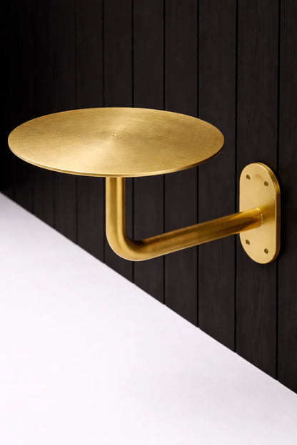 wall mounted side table solid brass design
