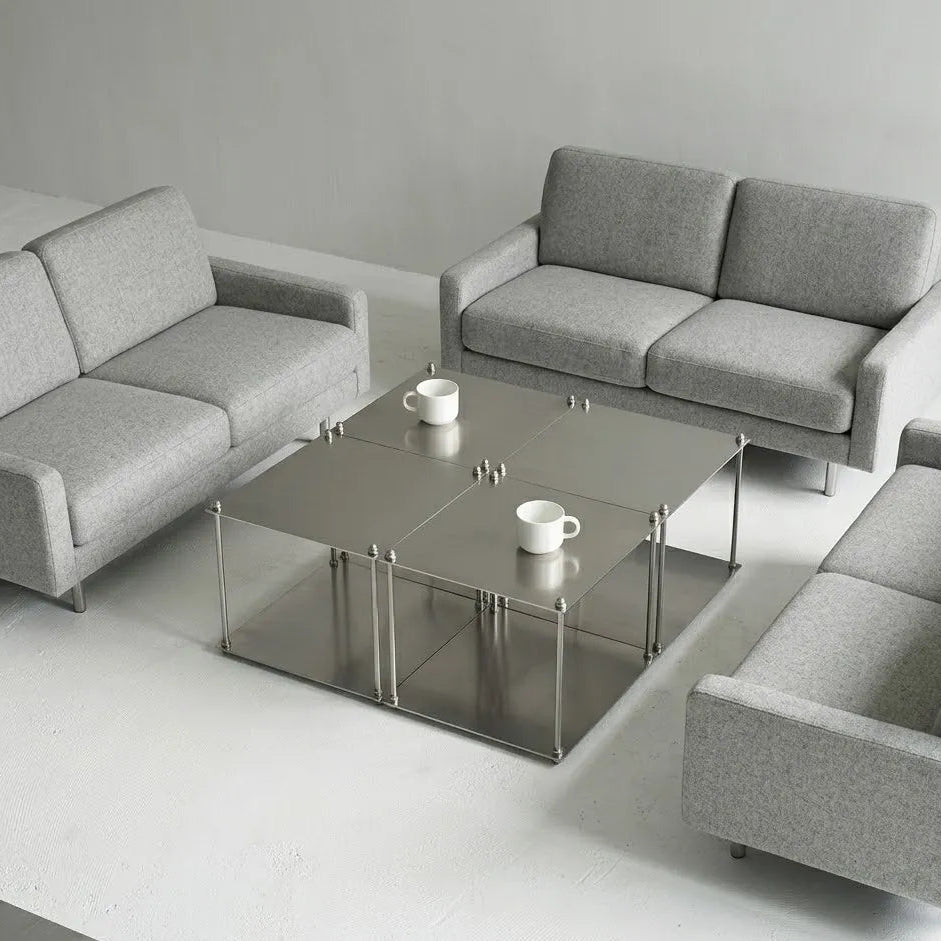 minimalist metal side table modern accent design