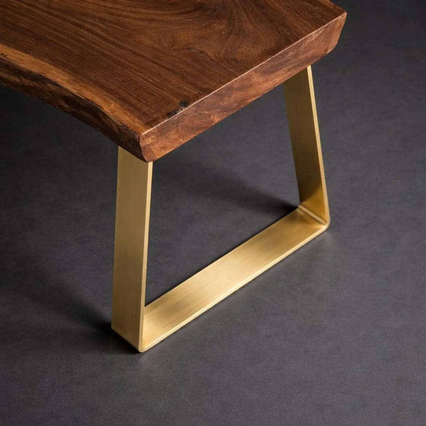 Solid Brass Table Leg, Heavy Duty Furniture Base, Modern Design