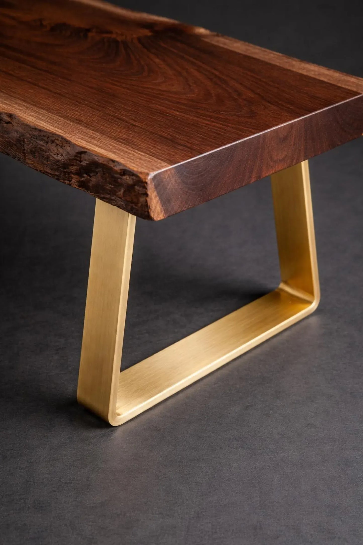 Solid Brass Table Leg, Heavy Duty Furniture Base, Modern Design