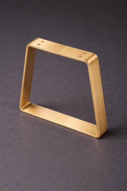 Solid Brass Table Leg, Heavy Duty Furniture Base, Modern Design