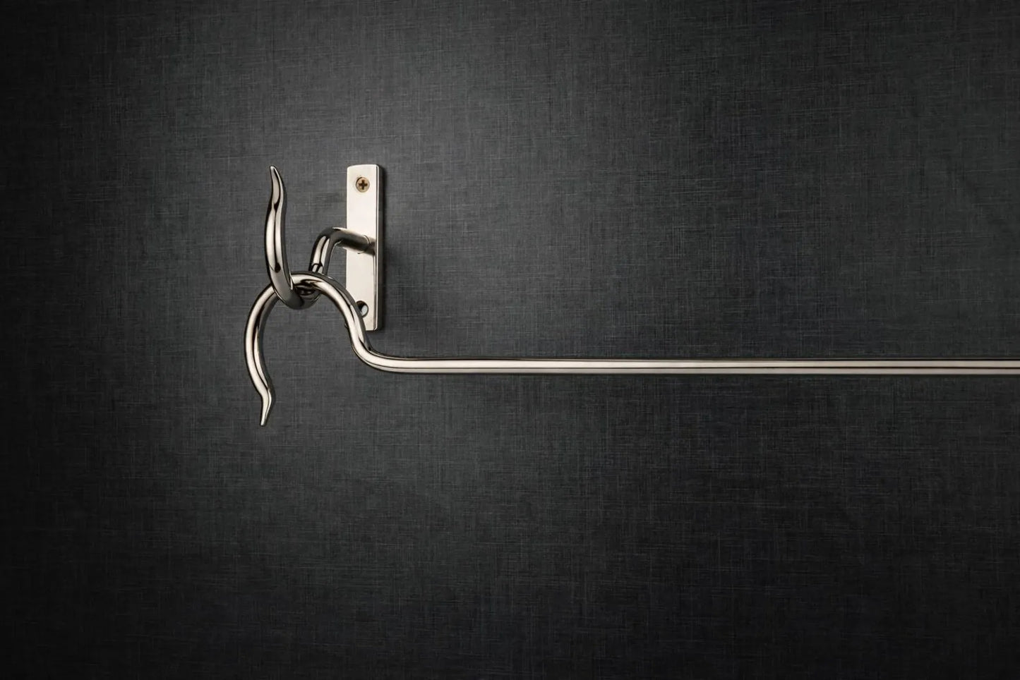 hand forged curtain rod modern farmhouse