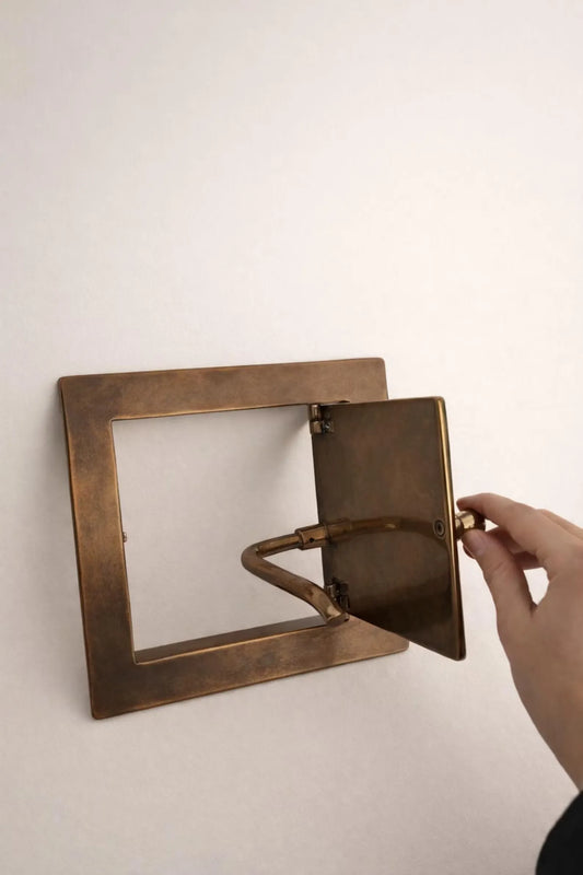 solid brass recessed toilet holder bathroom