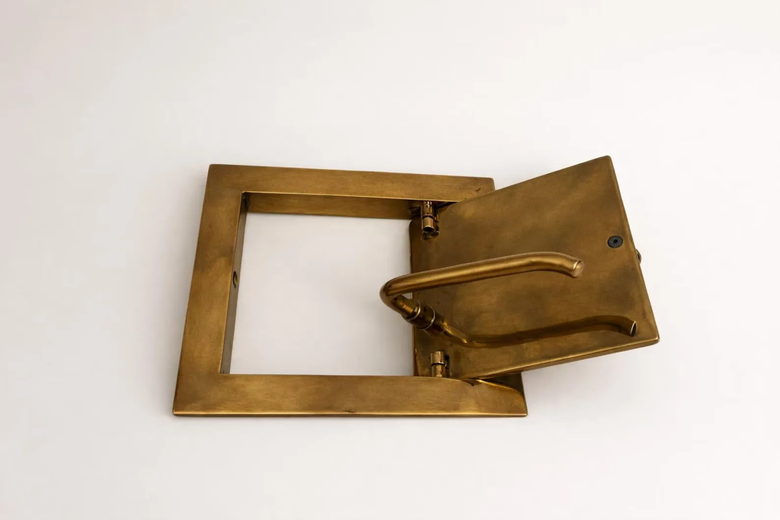 luxury brass bathroom accessory installation