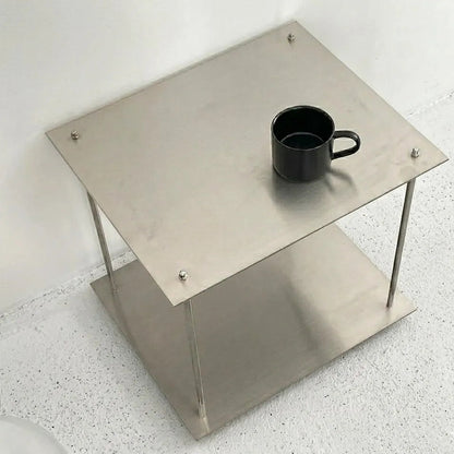 minimalist metal side table modern accent design