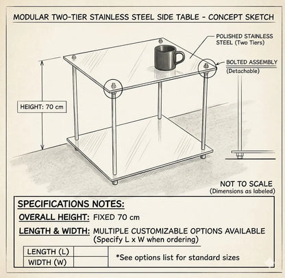 minimalist metal side table modern accent design