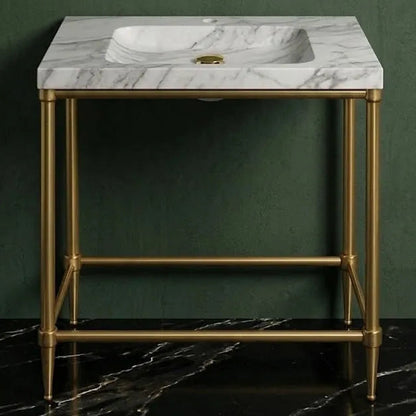 brass console sink legs modern washstand