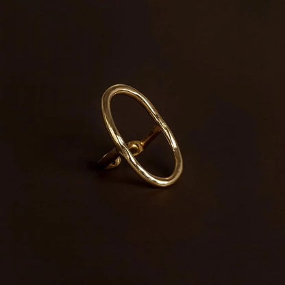 brass wall hook oval unlacquered solid brass hanger