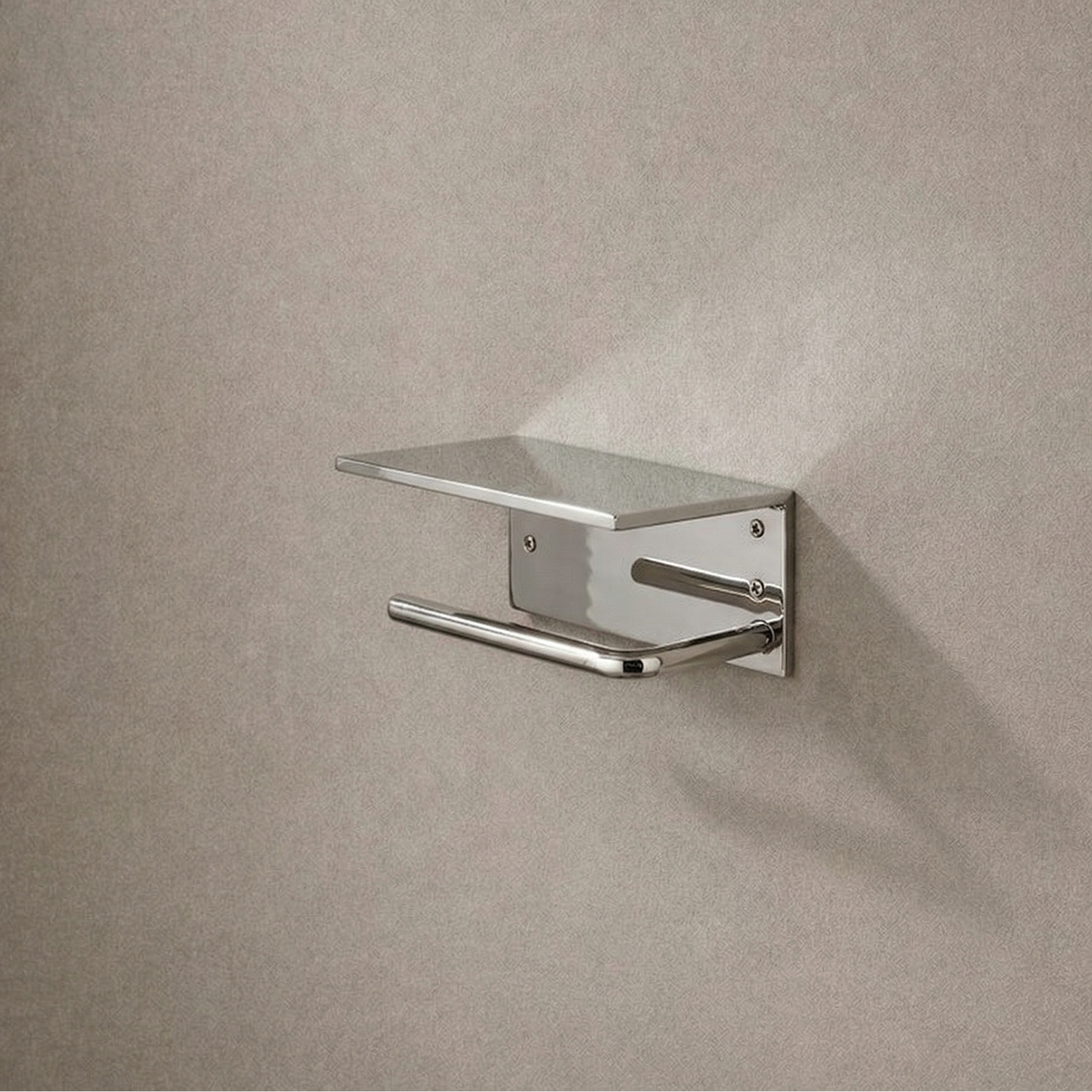 minimalist toilet paper holder interior setup
