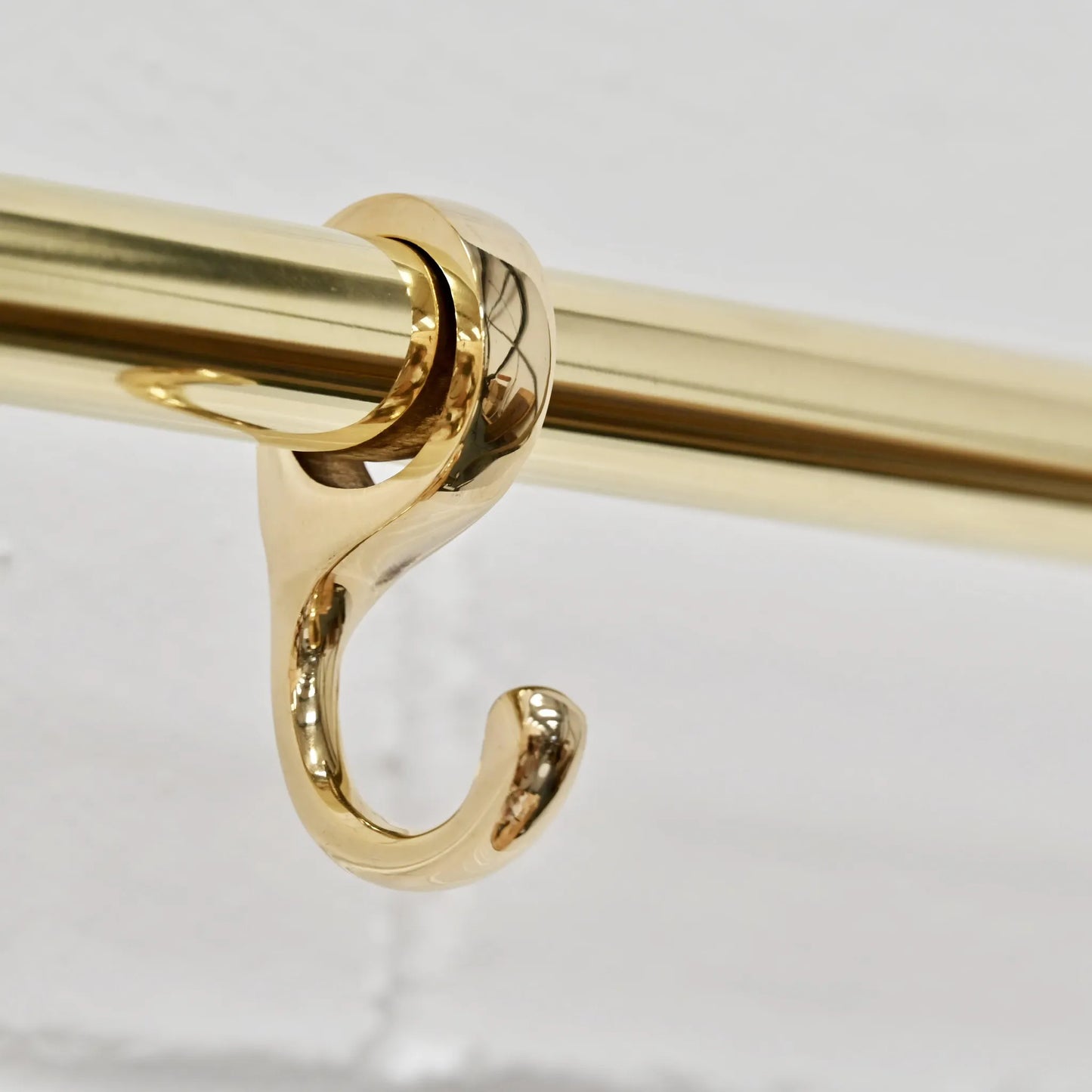 brass hanging rail modern interior styling