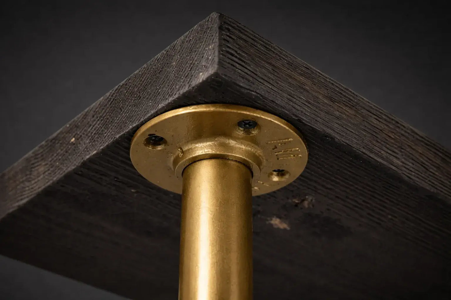 wall mounted brass pipe legs handcrafted