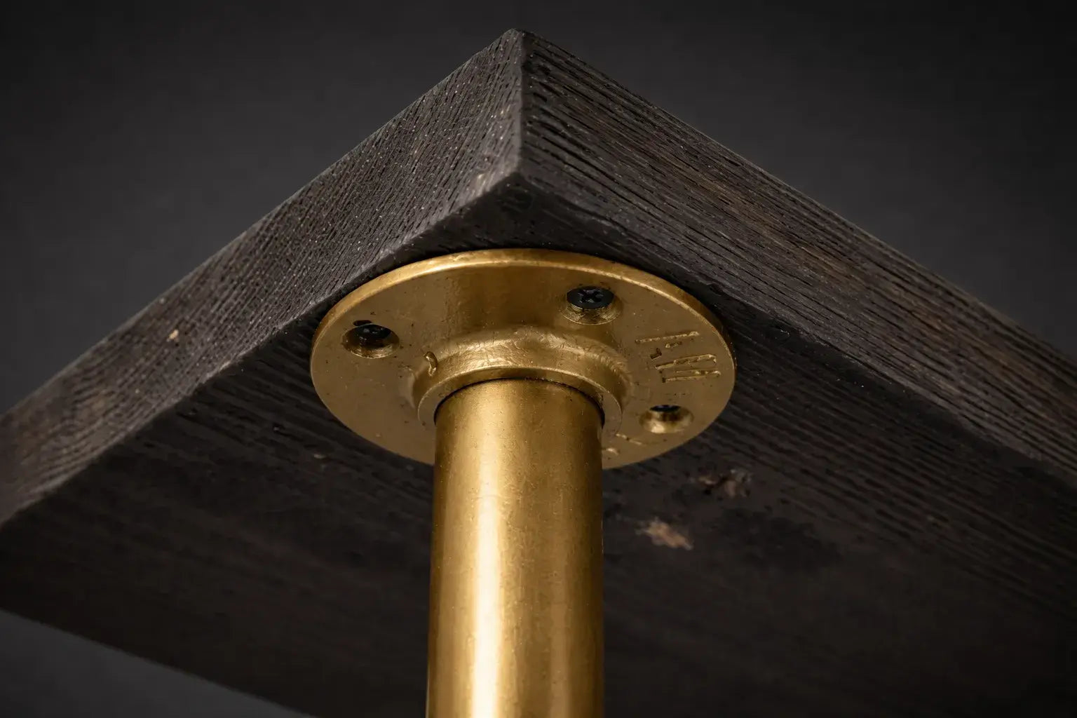 wall mounted brass pipe legs handcrafted